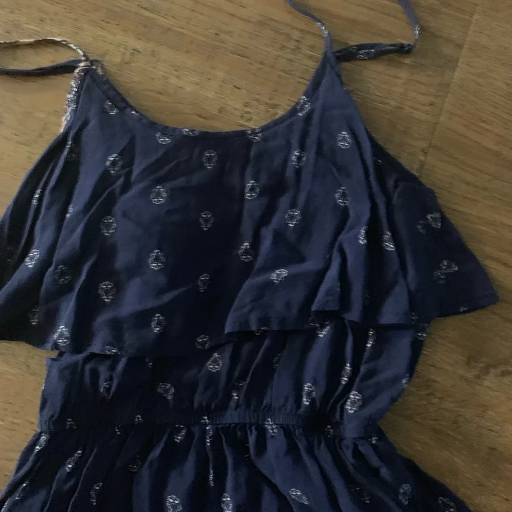 Ruffled top romper S papaya